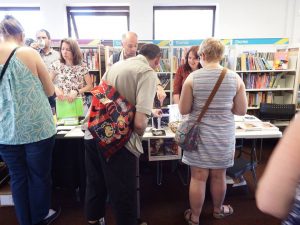 Credfest 2017, I sell books while others drink coffee